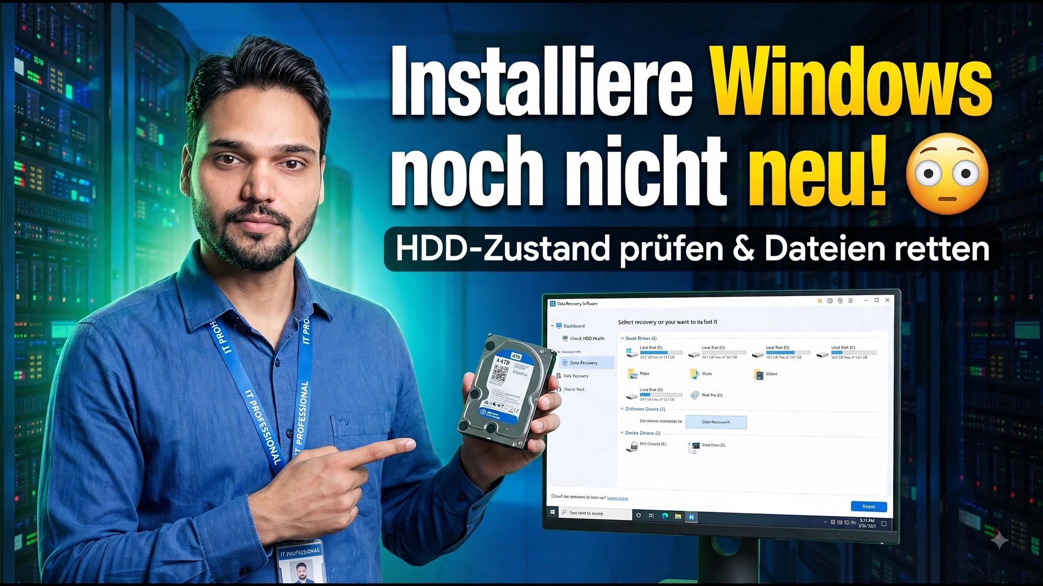 Windows-Problem oder Festplattenausfall? ⚡ Finde es heraus, bevor du D