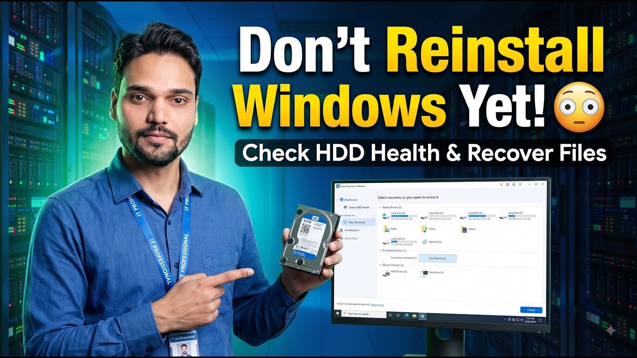 Windows Problem or Hard Drive Failure? ⚡ Find Out Before You Lose Data