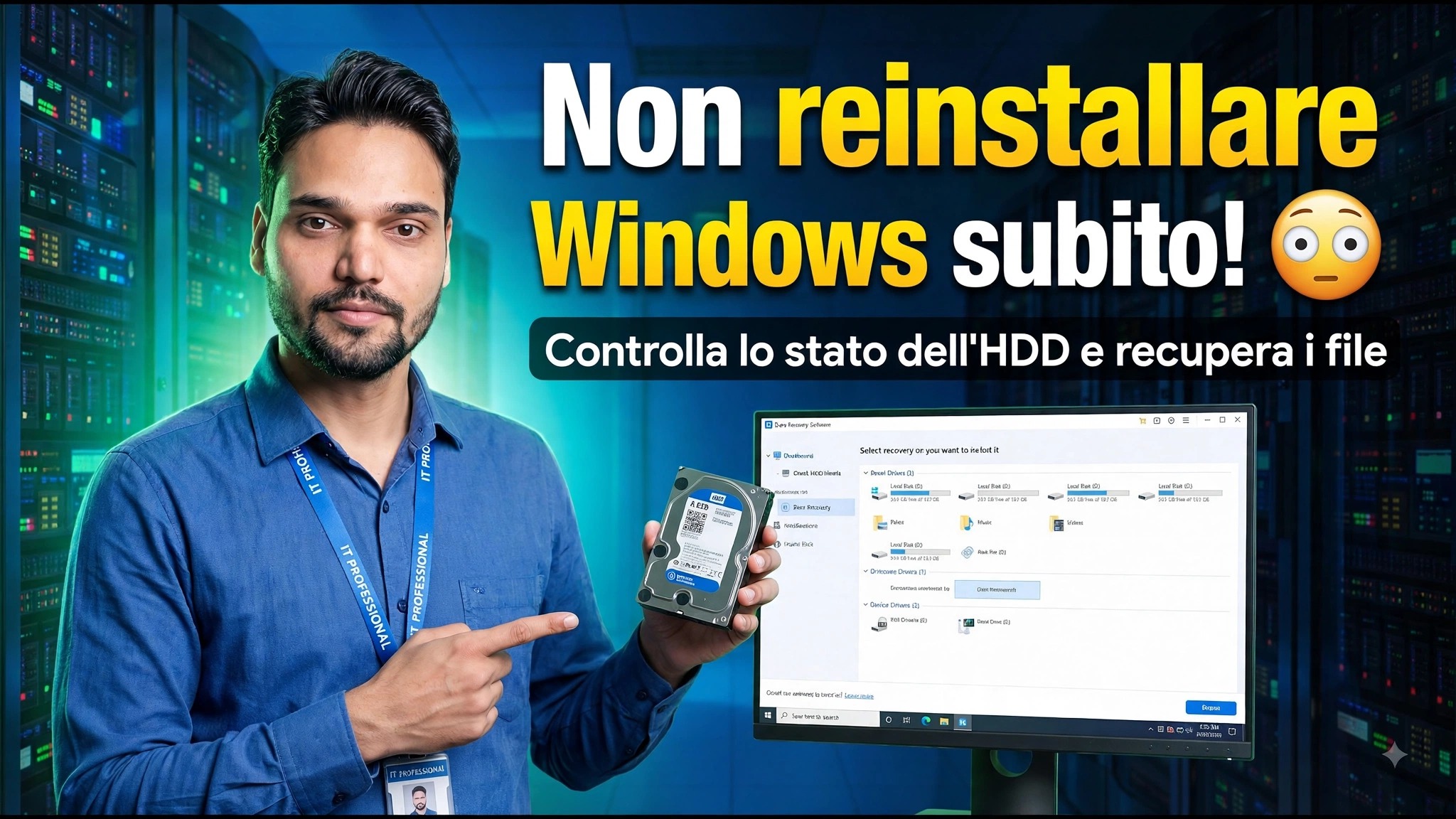 Problema di Windows o Guasto dell'Hard Drive? ⚡ Scoprilo Prima di Perd