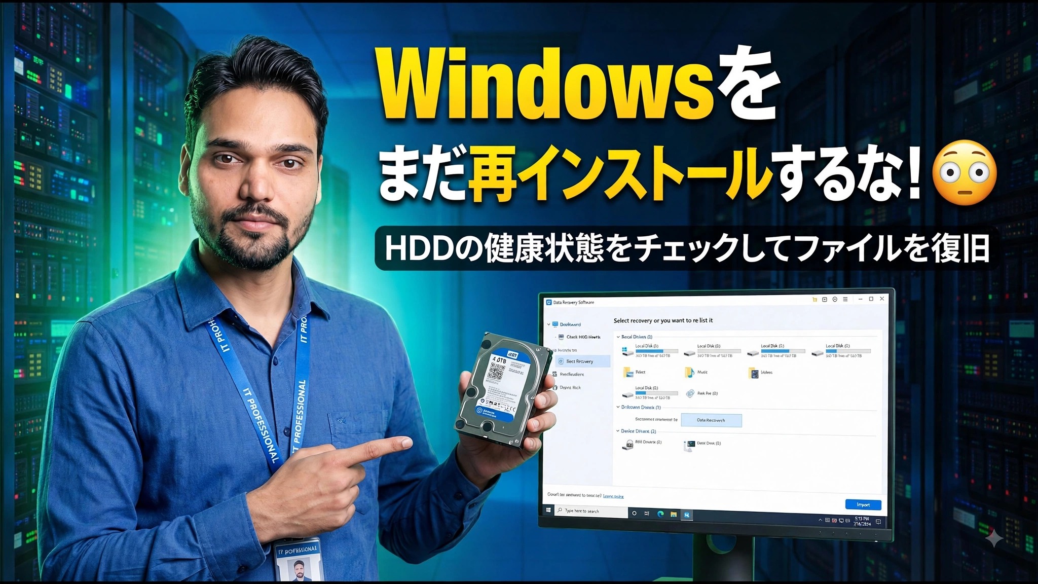 Windowsの問題？それともハードドライブの故障？⚡ データを失う前に確認しよう
