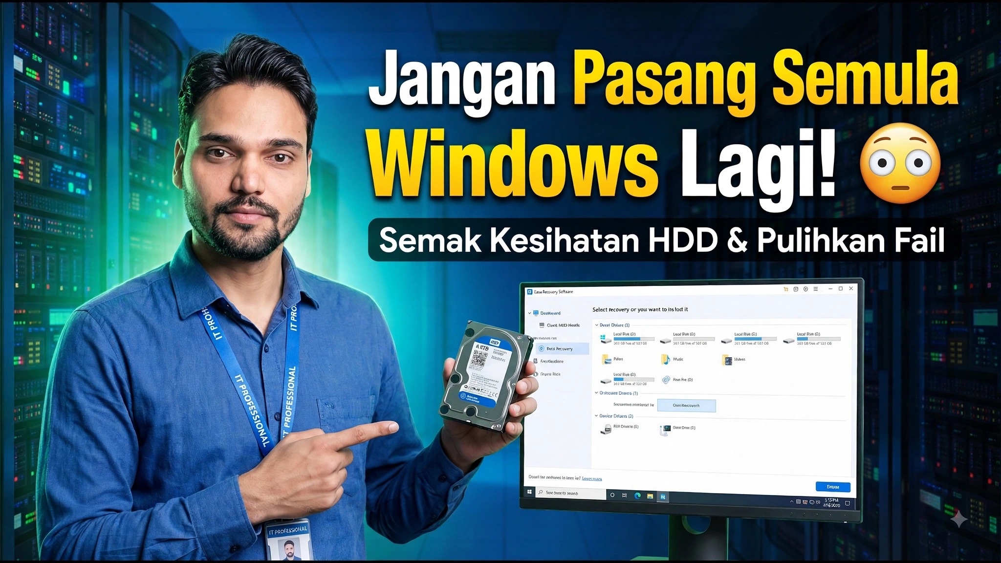 Masalah Windows Atau Kegagalan Hard Drive? ⚡ Ketahui Sebelum Kehilanga