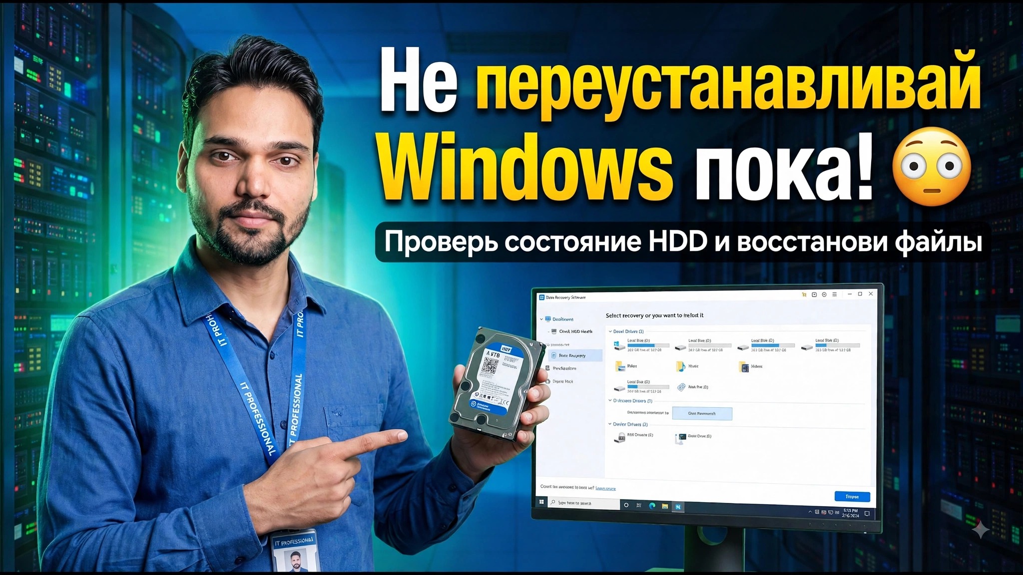 Проблема с Windows или сбой жесткого диска? ⚡ Узнайте до потери данных