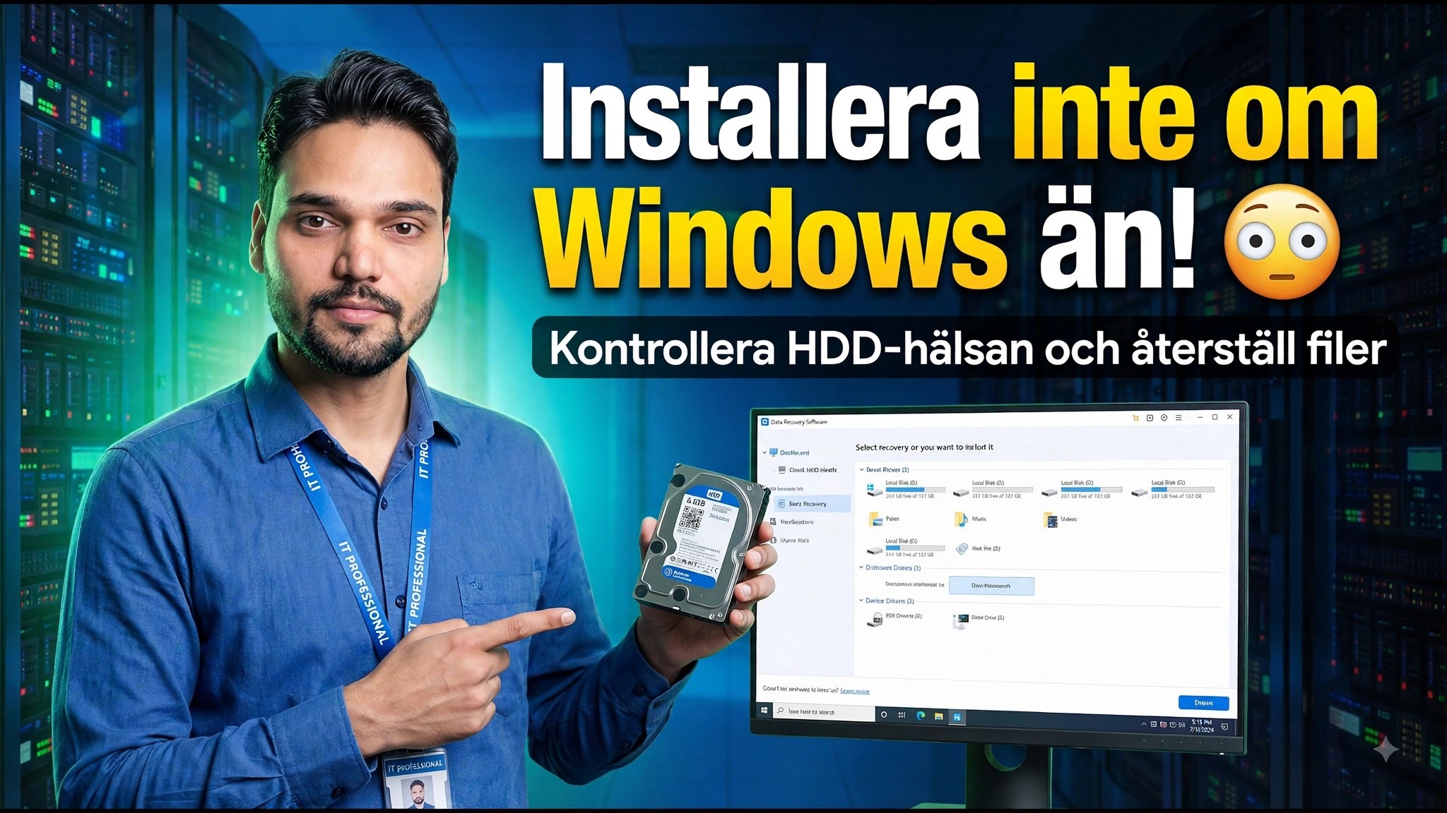 Windows Problem eller Hårddiskfel? ⚡ Ta reda på det innan du förlorar 