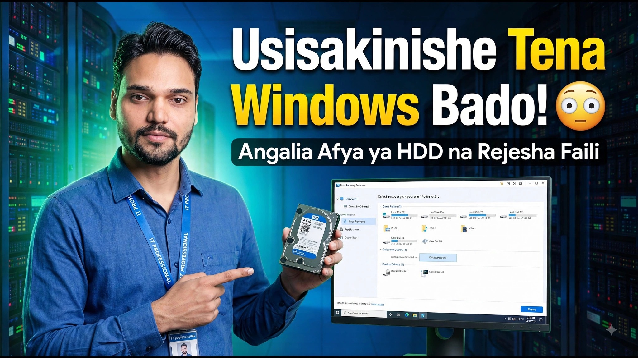 Tatizo la Windows au Kushindwa kwa Hard Drive? ⚡ Jifunze Kabla ya Kupo