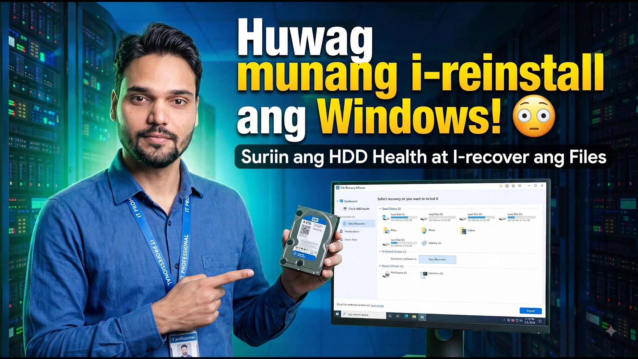 Problema sa Windows o Pagkabigo ng Hard Drive? ⚡ Alamin Bago Mawalan n