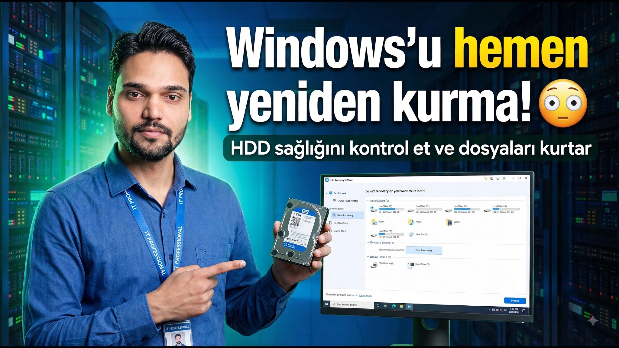 Windows Sorunu Mu Yoksa Hard Disk Arızası Mı? ⚡ Verilerinizi Kaybetmed