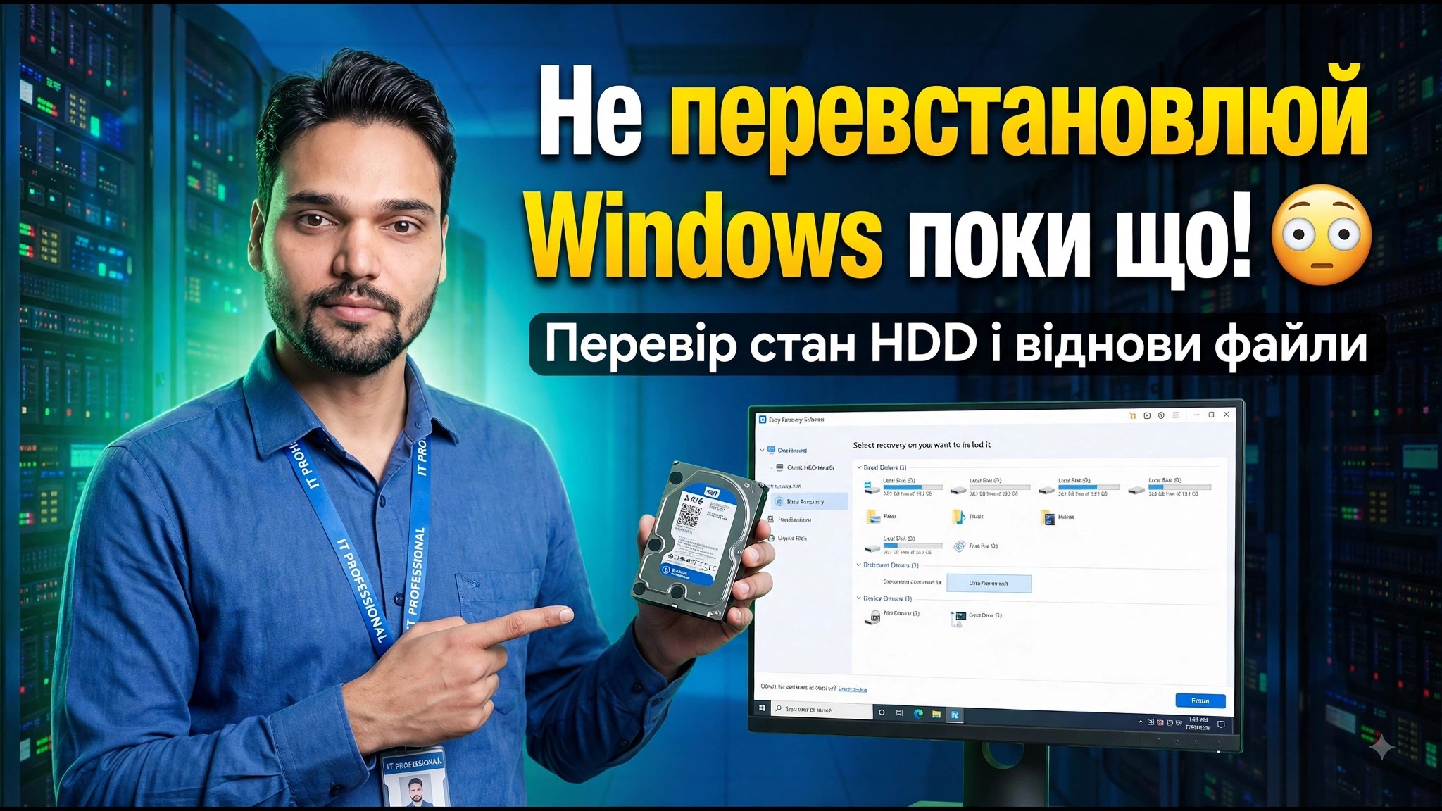 Проблема з Windows чи збій жорсткого диска? ⚡ Дізнайтеся до втрати дан