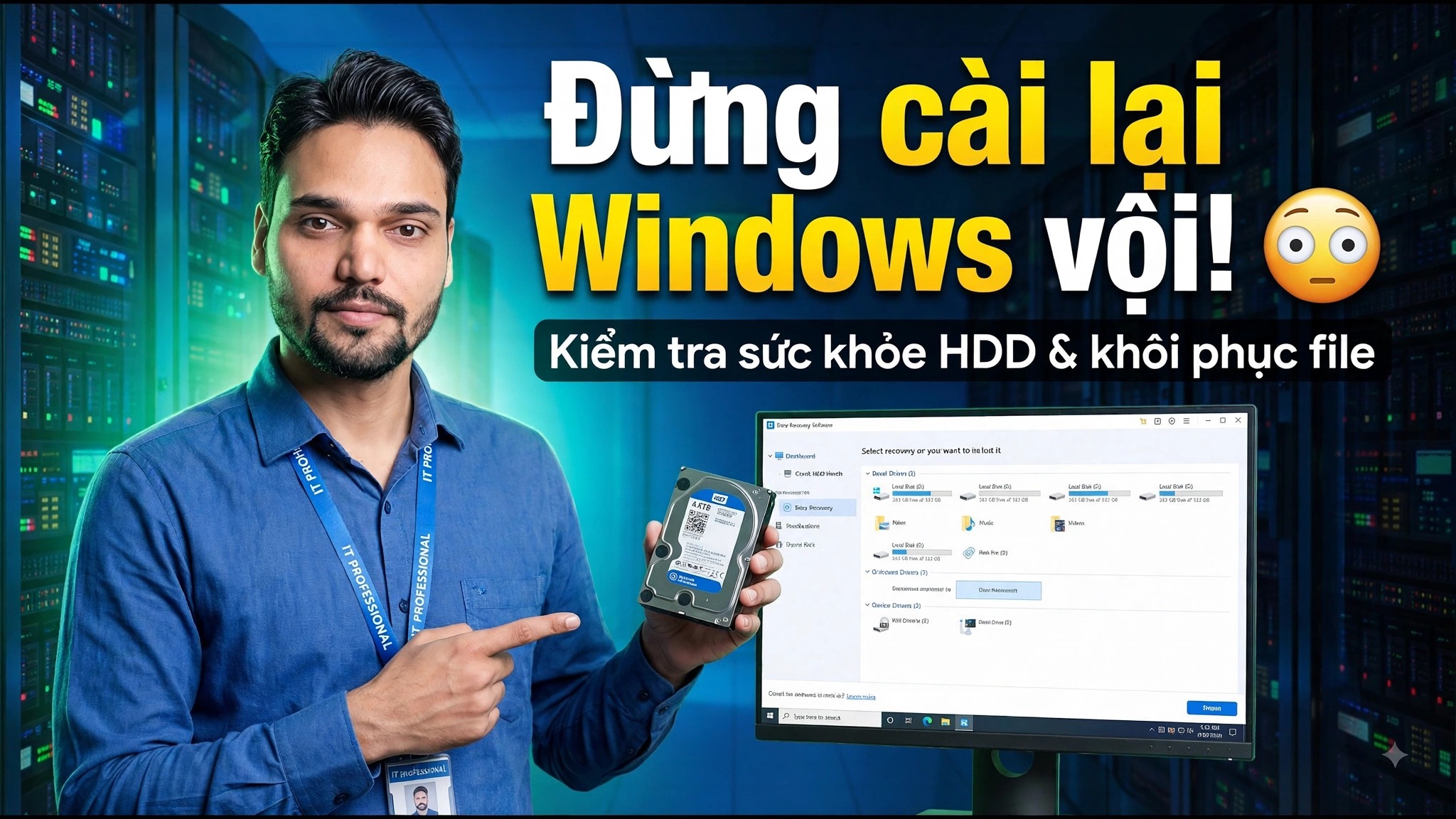 Lỗi Windows Hay Hỏng Ổ Cứng? ⚡ Phát Hiện Sớm Trước Khi Mất Dữ Liệu