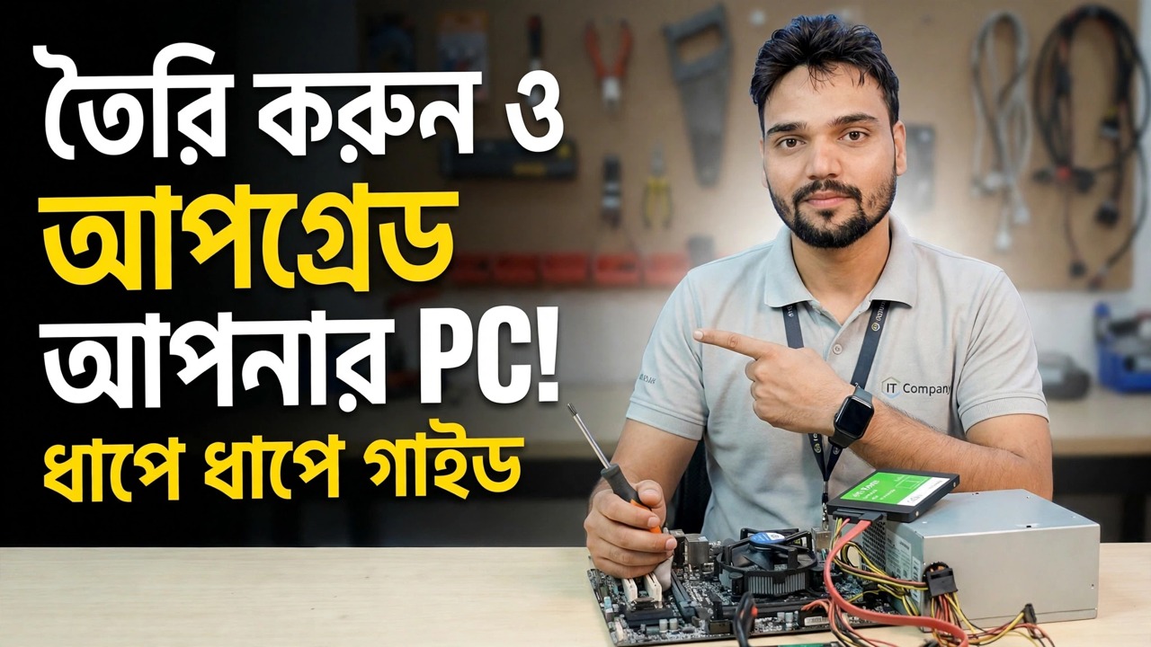 ধাপে ধাপে পিসি তৈরি ও আপগ্রেড করুন 😳 RAM, GPU, LAN ব্যাখ্যা করা হয়েছে!