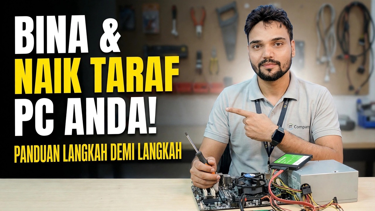 Bina & Tingkatkan PC Langkah demi Langkah 😳 RAM, GPU, LAN Diterangkan!