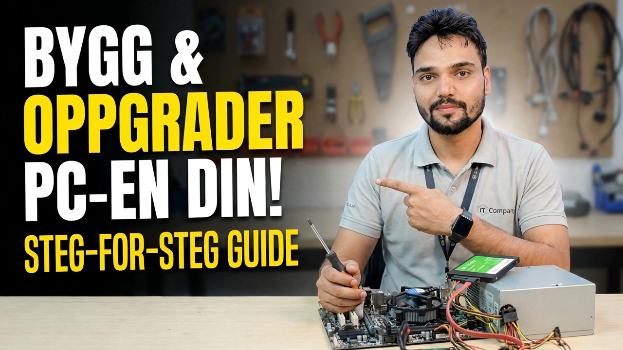 Bygg og oppgrader PC trinn-for-trinn 😳 RAM, GPU, LAN forklart!