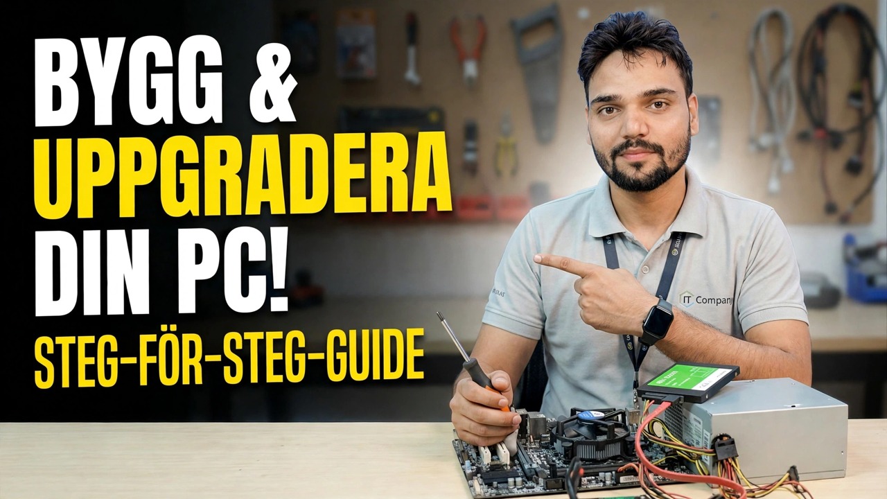 Bygg & uppgradera PC steg-för-steg 😳 RAM, GPU, LAN förklarat!