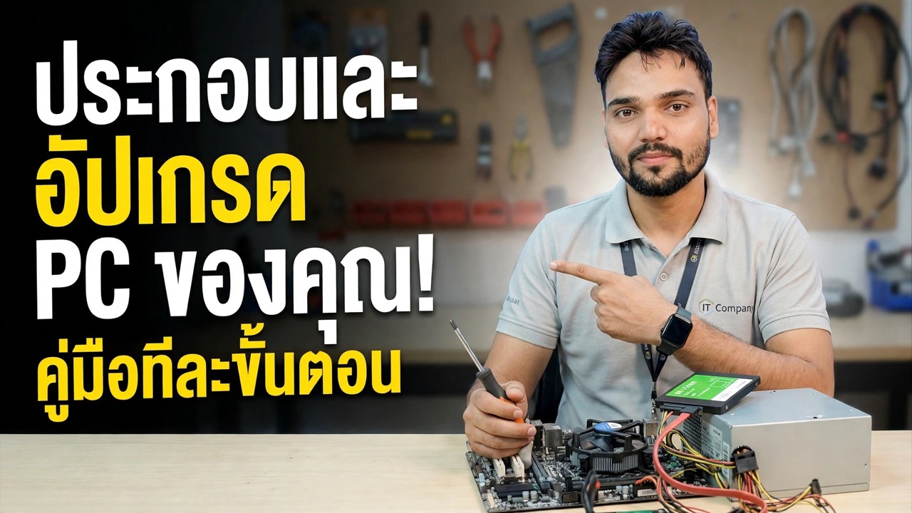 สร้างและอัปเกรดพีซีทีละขั้นตอน 😉 อธิบาย RAM, GPU, LAN!