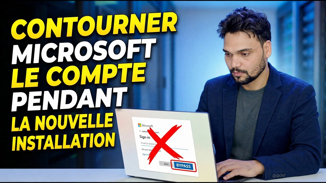 Contourner le compte Microsoft | Résolution connexion Windows 11