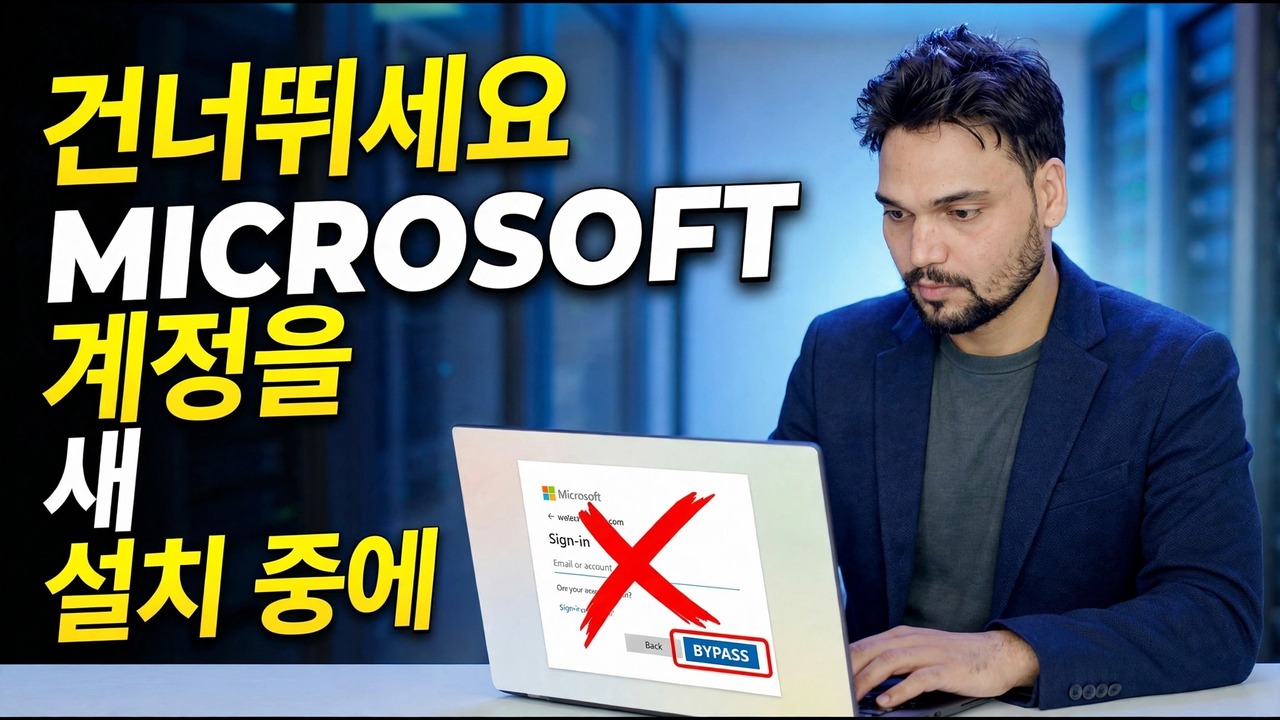 마이크로소프트 계정 우회 방법 | 윈도우 11 로그인 오류 해결