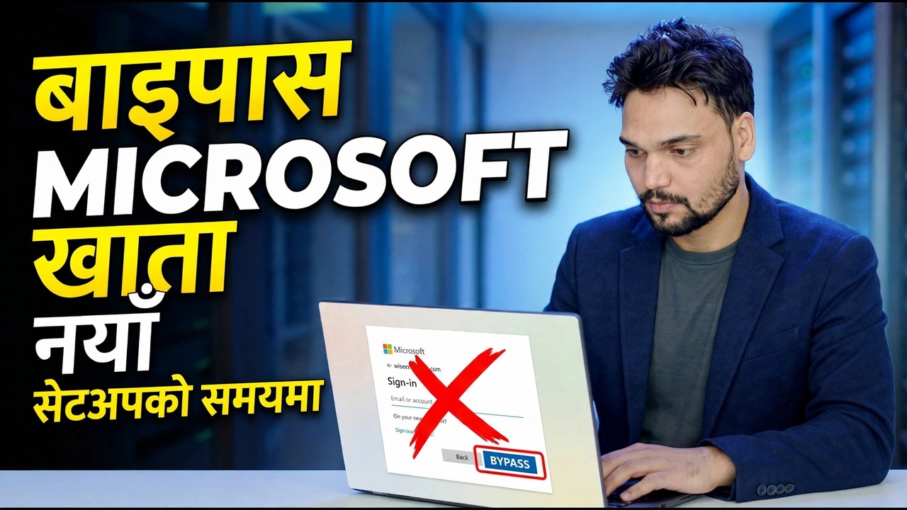 Microsoft Account कसरी Bypass गर्ने | Windows 11 Sign-In Fix