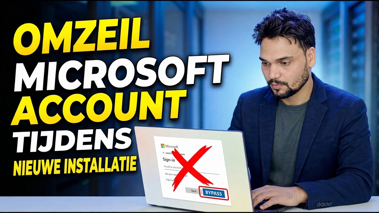 Microsoft-account omzeilen | Windows 11 inloggen oplossen