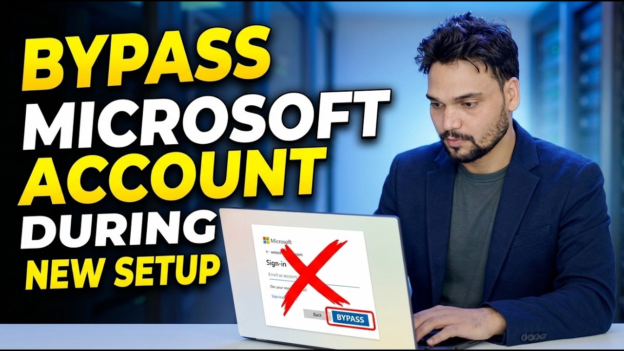 Como Ignorar a Conta da Microsoft | Correção de Login do Windows 11
