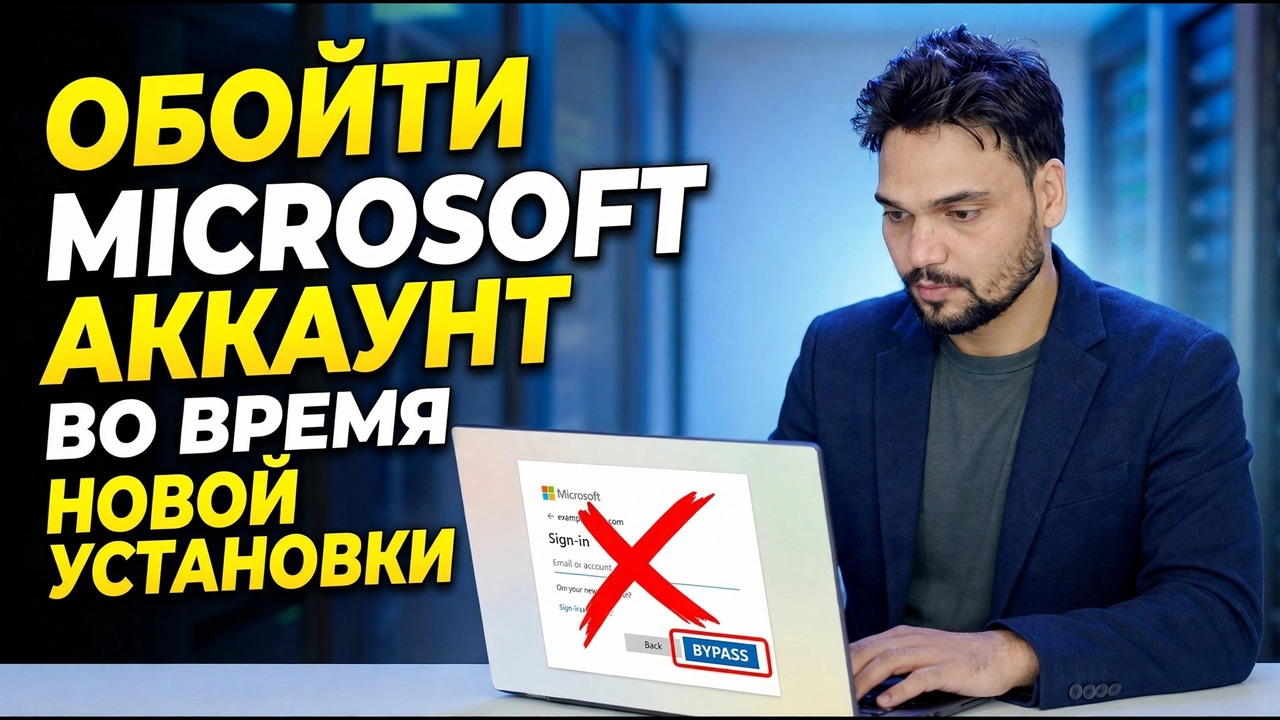 Как обойти учетную запись Майкрософт | Установка Windows 11 без аккаун