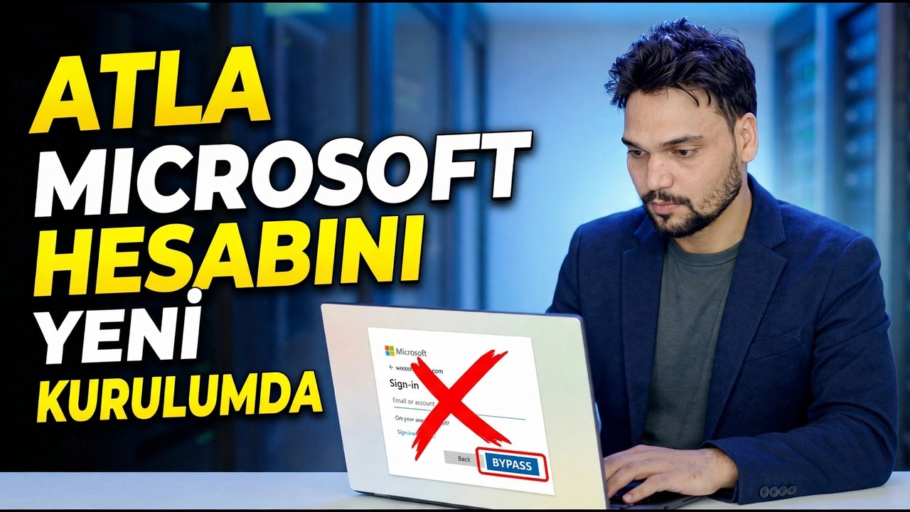 Microsoft Hesabı Atlama | Windows 11 Oturum Açma Sorunu Çözümü
