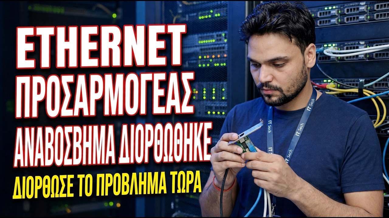 Επιδιόρθωση αναβοσβήνει Ethernet Adapter | Οδηγός Αντιμετώπισης Προβλη