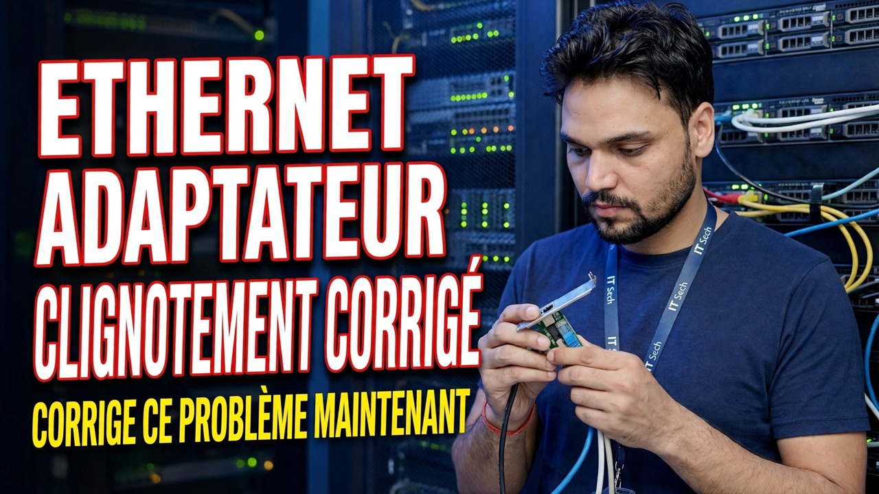 Réparer un adaptateur Ethernet qui clignote | Guide de dépannage - Win