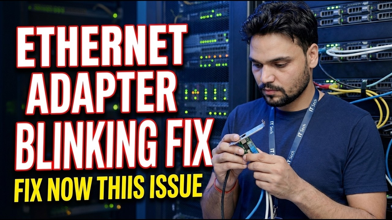 Fix Ethernet Adapter Blinking & No Internet Issue | Windows 10/11 Trou