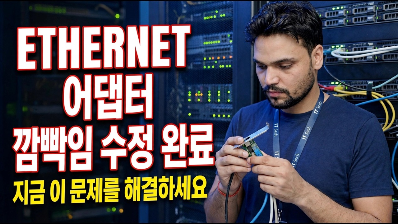 이더넷 어댑터 깜빡임 오류 해결 방법 | 문제 해결 가이드 - Windows 10