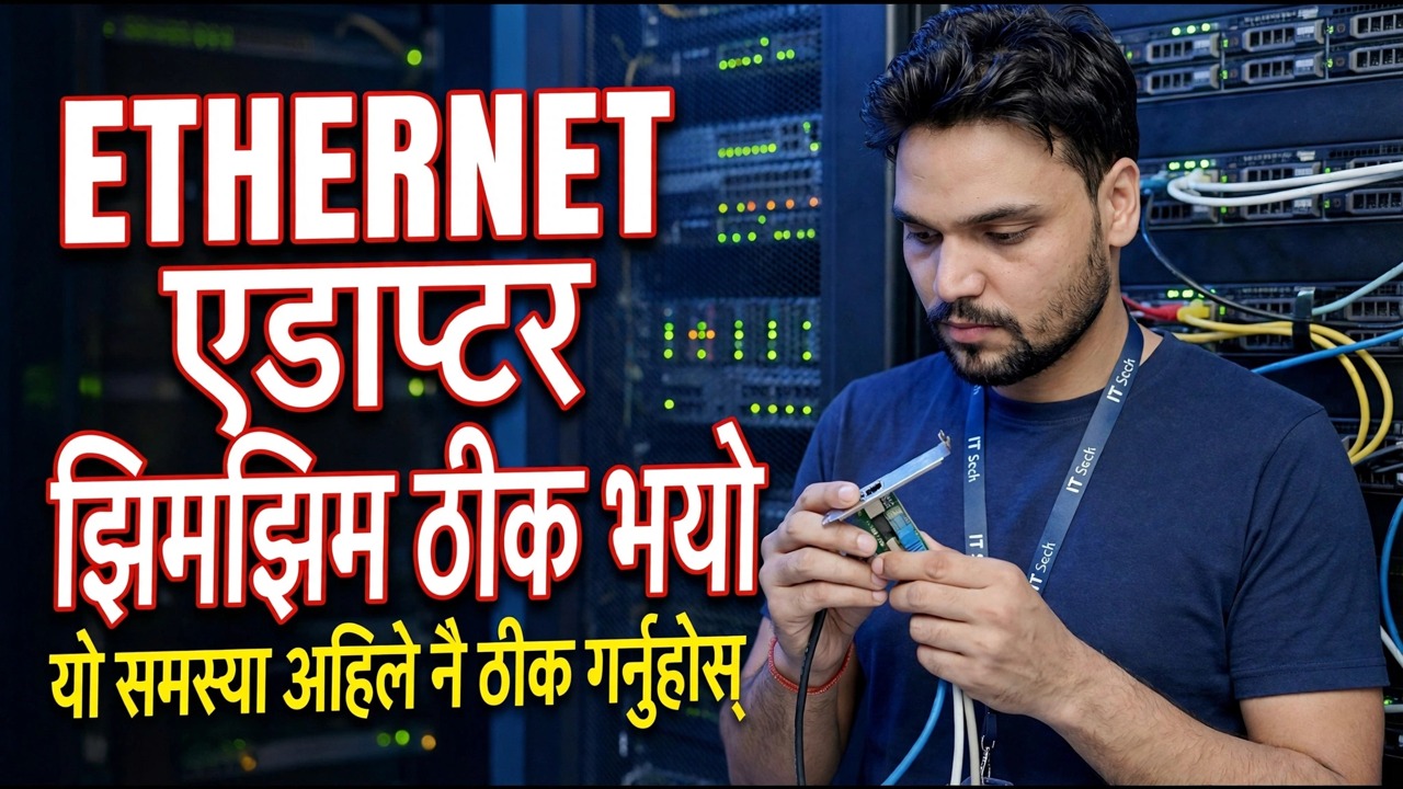 इथरनेट एडाप्टर ब्लिंक गर्ने समस्या कसरी समाधान गर्ने | समस्या निवारण ग