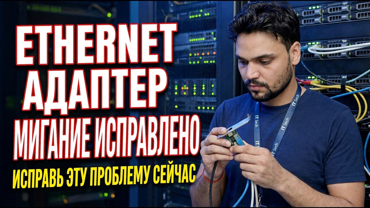 Как исправить мигание сетевой карты Ethernet | Руководство по устранен