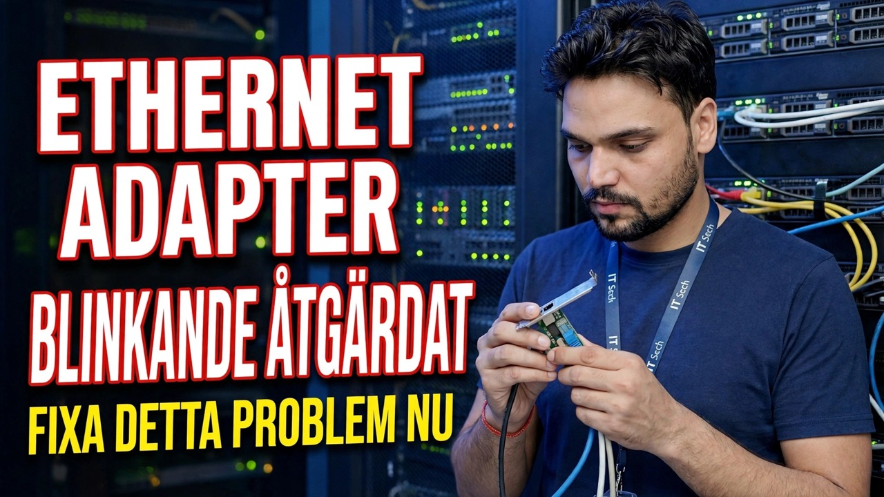 Fixa blinkande Ethernet-adapter | Felsökningsguide - Windows 10