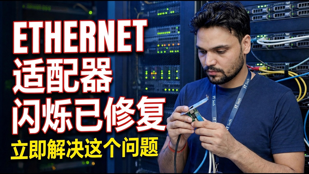 修复以太网适配器闪烁问题 | 故障排除指南 - Windows 10