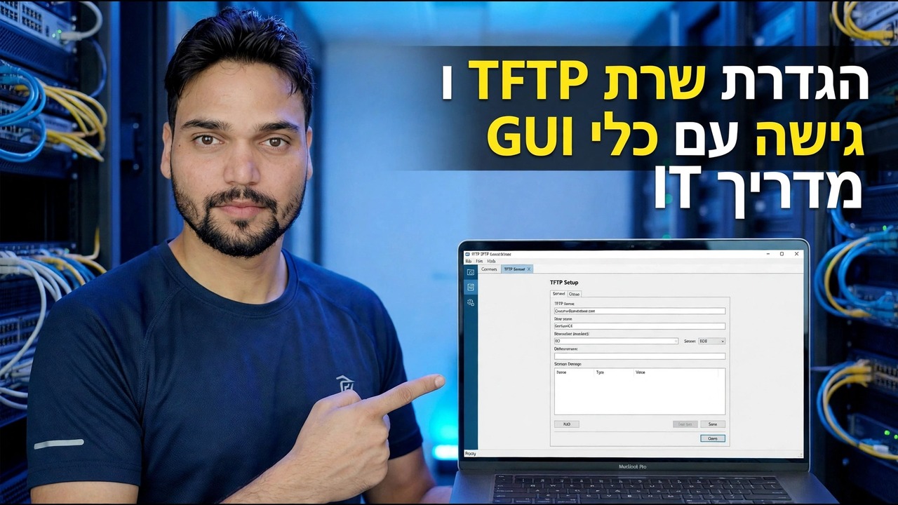 הגדרת שרת TFTP - כלי GUI קל
