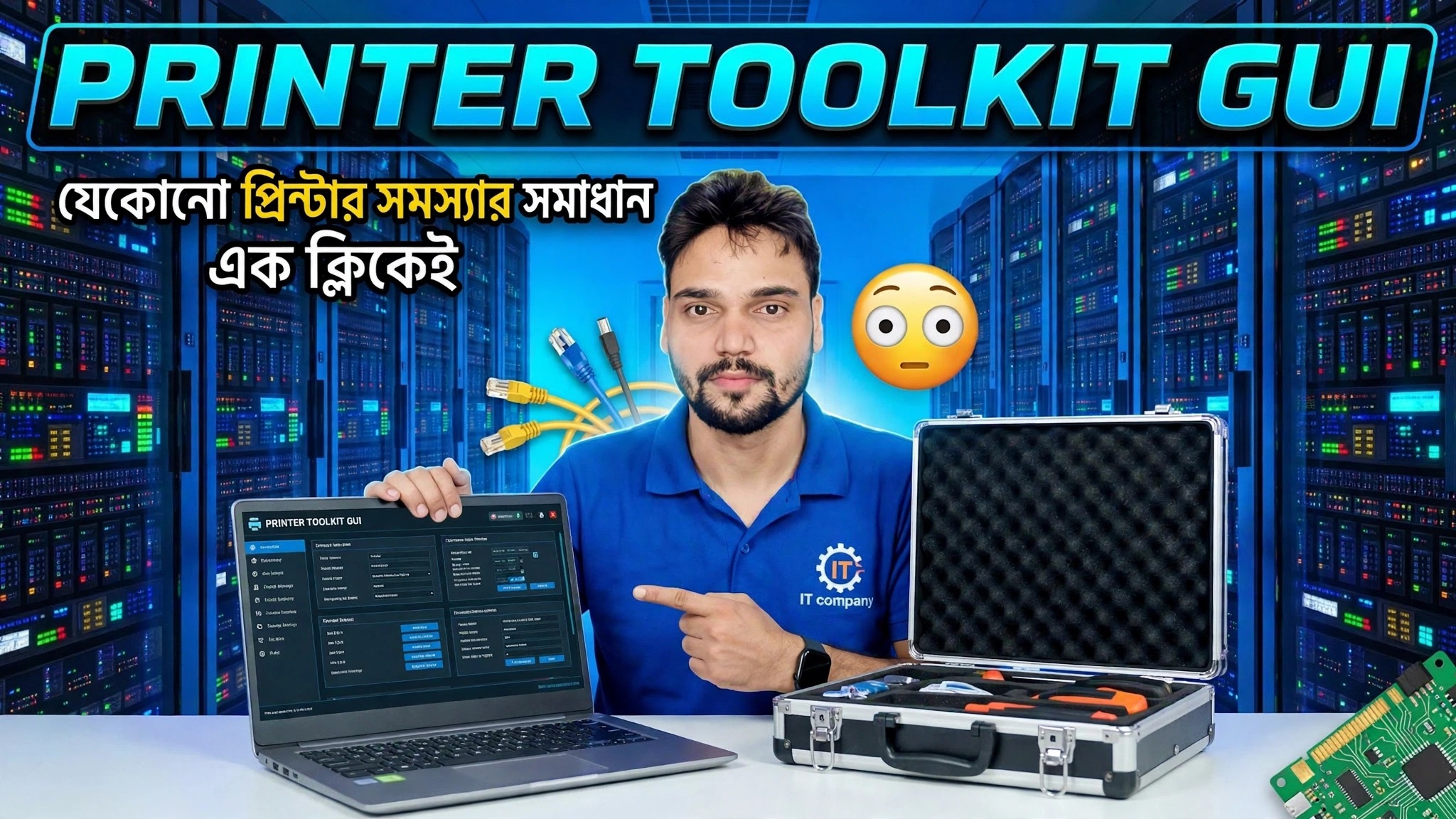 প্রিন্টার টুলকিট GUI 😳 যেকোন প্রিন্টার সমস্যা এক ক্লিকেই ঠিক করুন