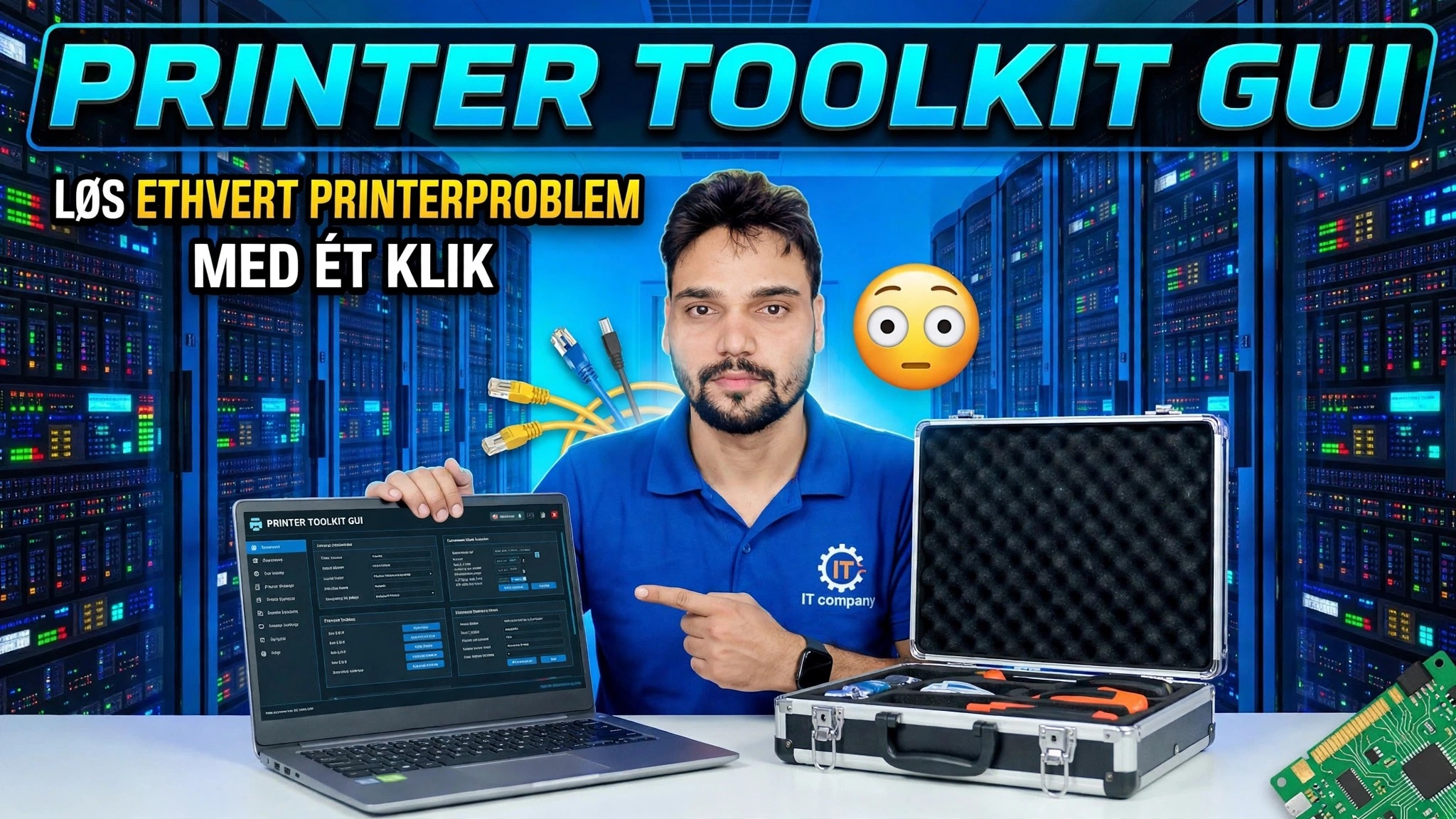 Printer Toolkit GUI 😳 Løs ethvert printerproblem med et enkelt klik