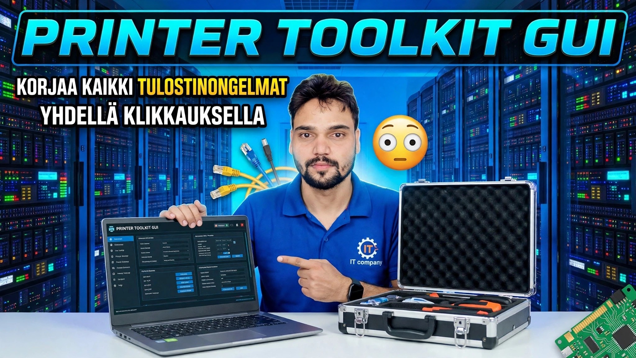 Printer Toolkit GUI 😳 Korjaa kaikki tulostinongelmat yhdellä napsautuksella