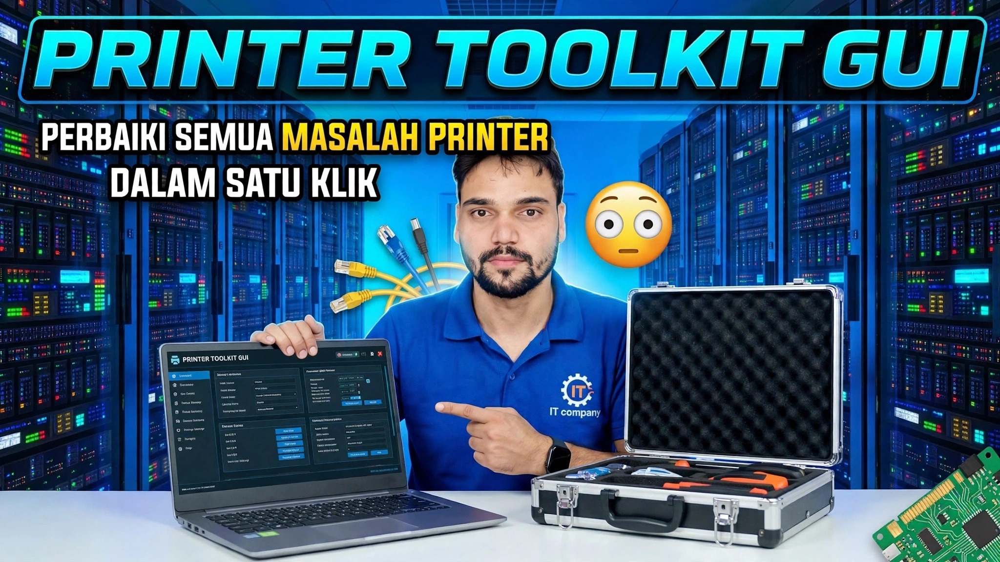 GUI Perangkat Printer 😳 Perbaiki Masalah Printer Apa Pun dalam Satu Klik