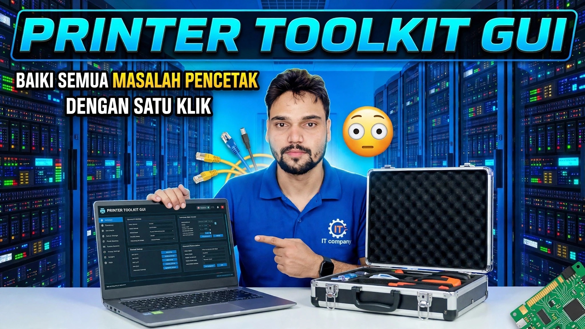 GUI Kit Alat Pencetak 😳 Selesaikan Sebarang Masalah Pencetak dalam Satu Klik