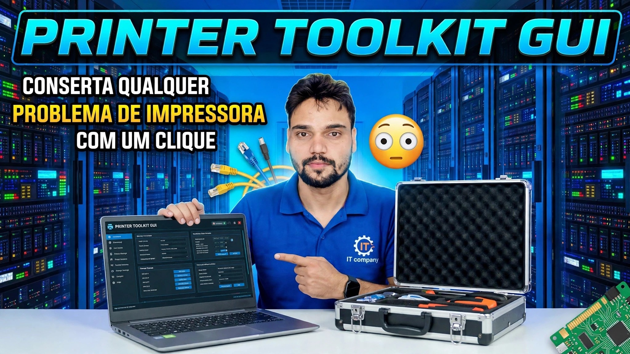 GUI do Printer Toolkit 😳 Resolva qualquer problema de impressora com um clique