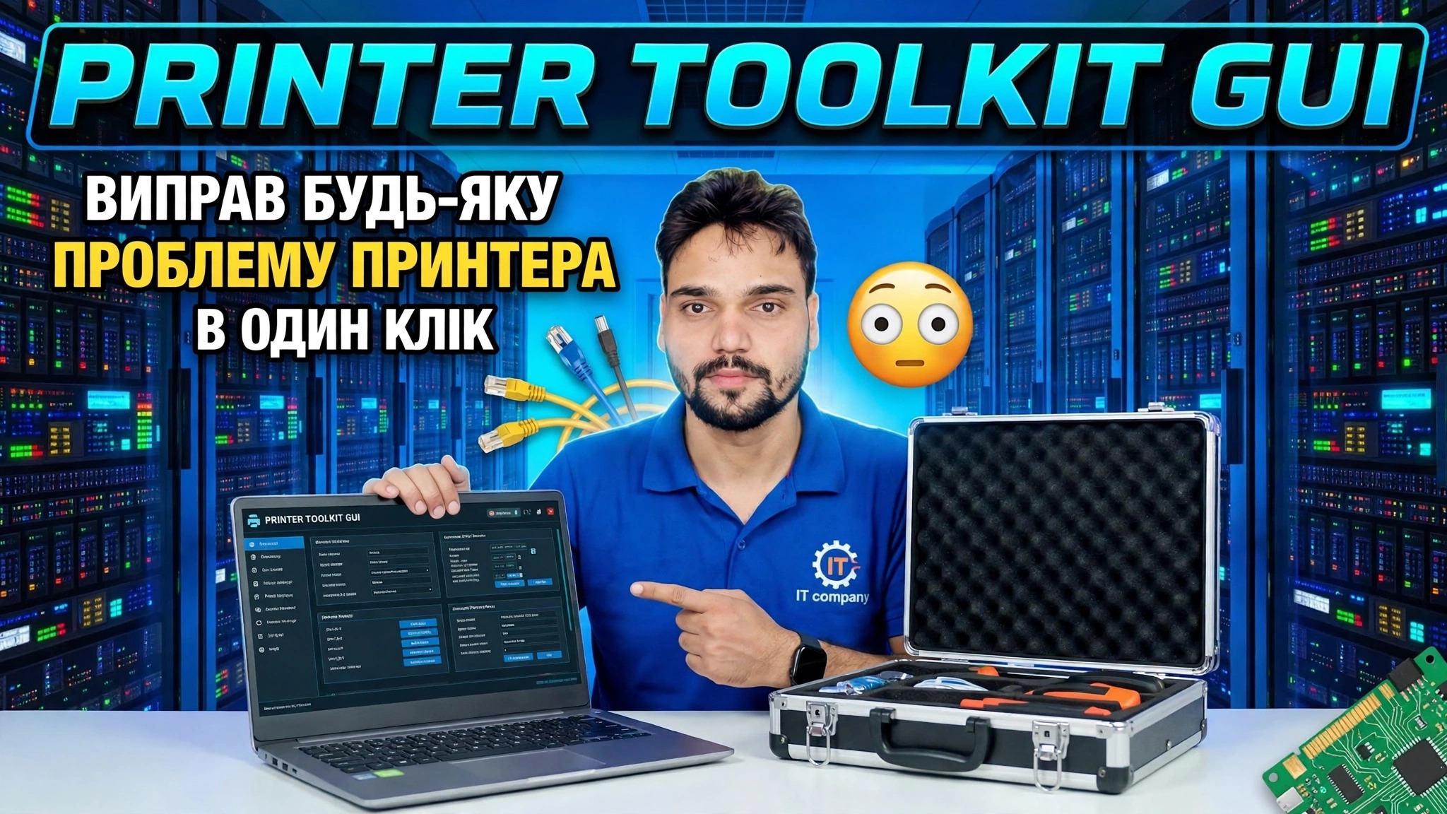 Printer Toolkit GUI 😳 Вирішіть будь-яку проблему з принтером в один клік