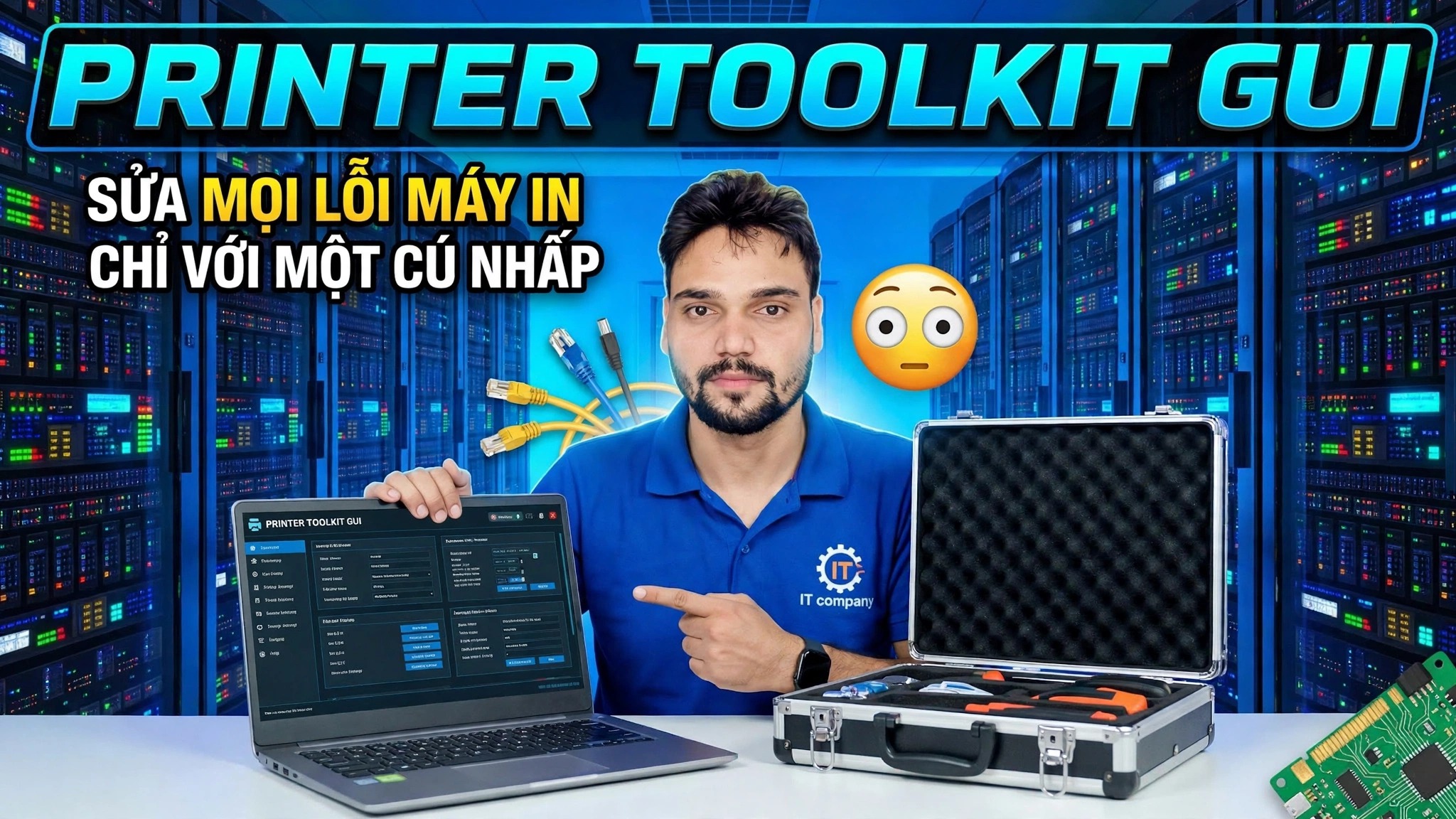 GUI của bộ công cụ máy in 😳 Khắc phục mọi sự cố máy in chỉ bằng một cú nhấp chuột