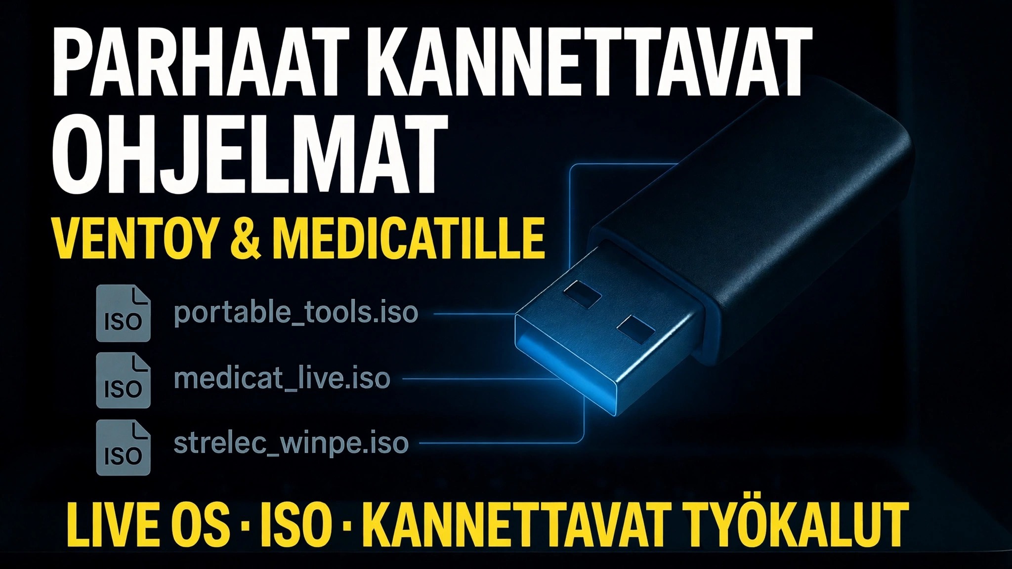 Tee Ultimate Bootable USB 🔥 Lisää kannettava ohjelmisto ja ISO-tiedostoja