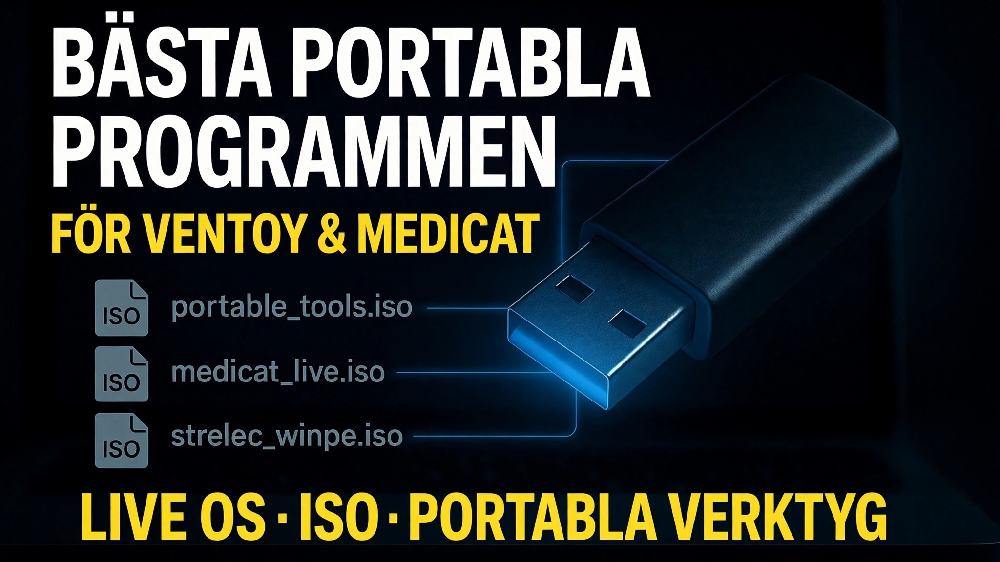 Gör Ultimate Bootable USB 🔥 Lägg till bärbar programvara och ISO-filer