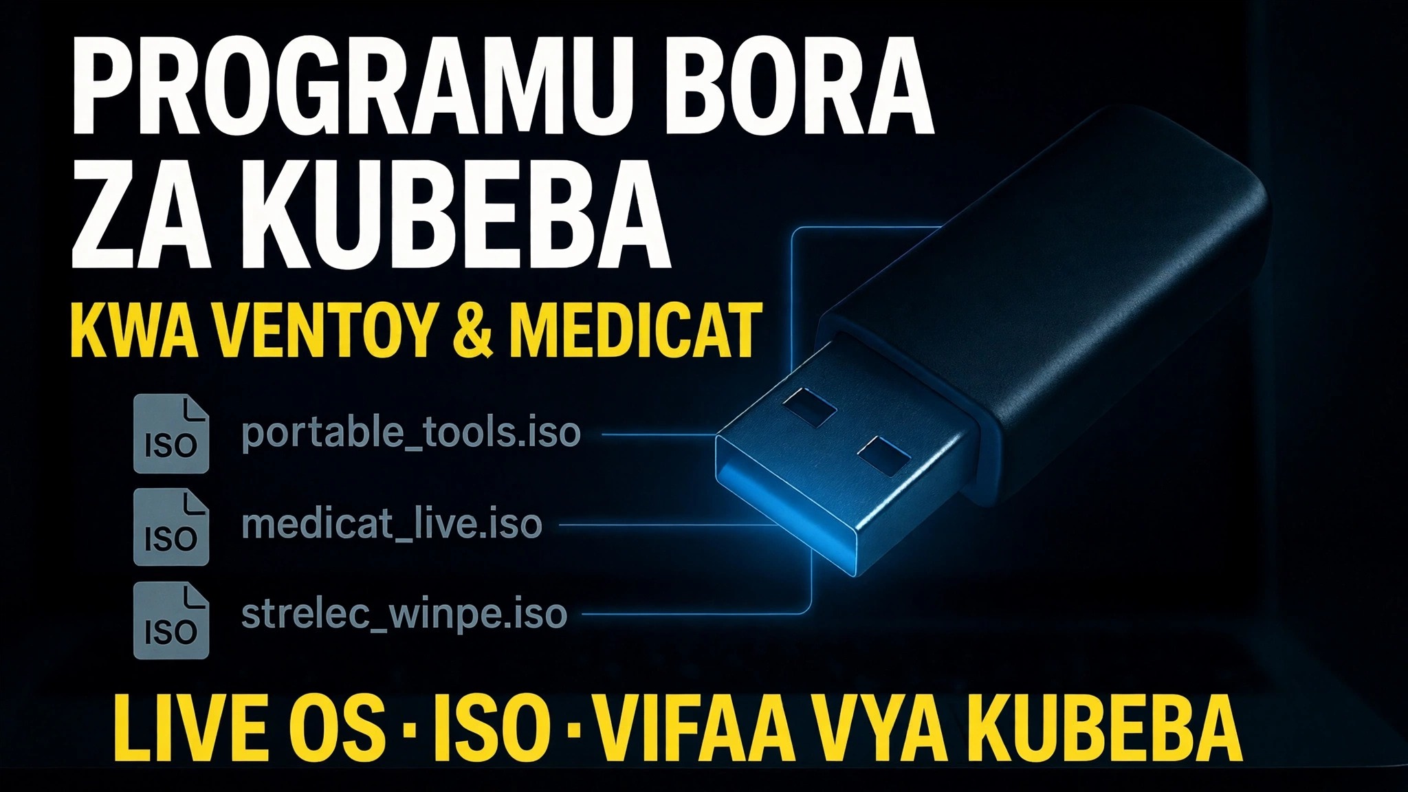 Tengeneza Ultimate Bootable USB 🔥 Ongeza Programu Inayobebeka & Faili za ISO