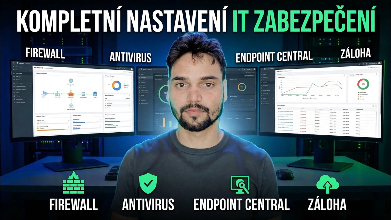 Dokončete nastavení zabezpečení IT 🔥 Vysvětlení brány firewall, koncového bodu, antiviru a zálohování