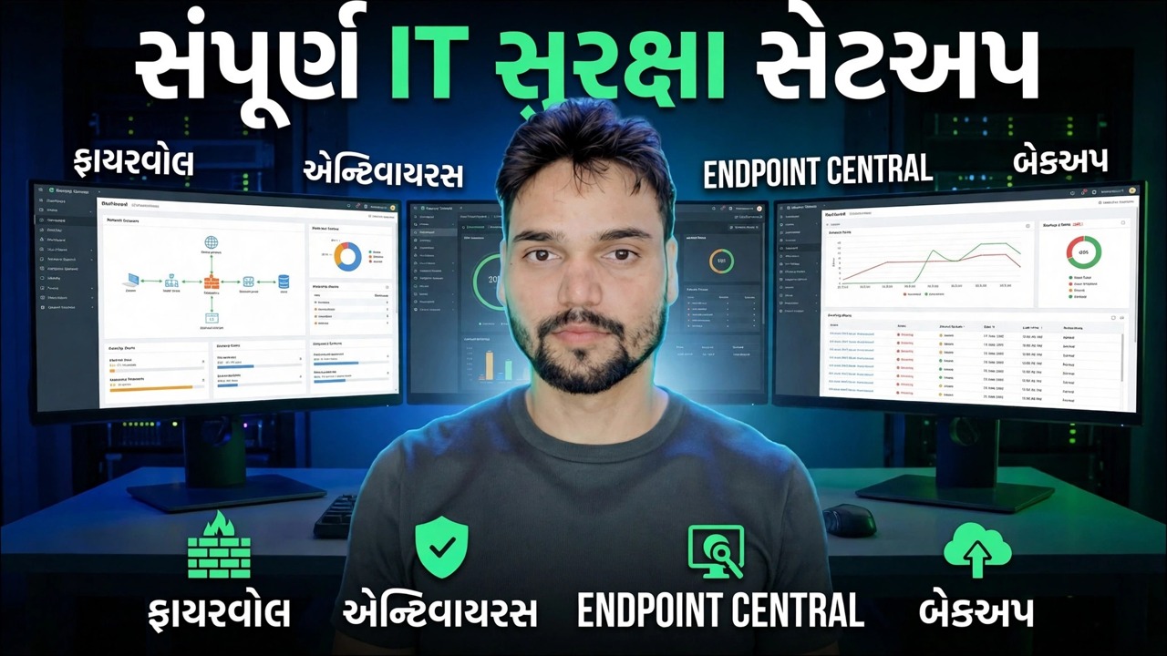 IT સુરક્ષા સેટઅપ પૂર્ણ કરો 🔥 ફાયરવોલ, એન્ડપોઈન્ટ, એન્ટીવાયરસ અને બેકઅપ સમજાવ્યું