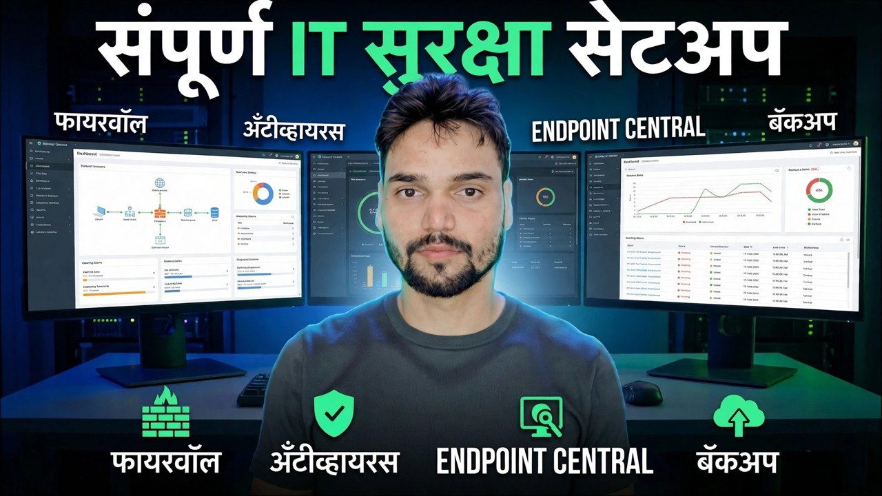 IT सुरक्षा सेटअप पूर्ण करा 🔥 फायरवॉल, एंडपॉइंट, अँटीव्हायरस आणि बॅकअप स्पष्ट केले