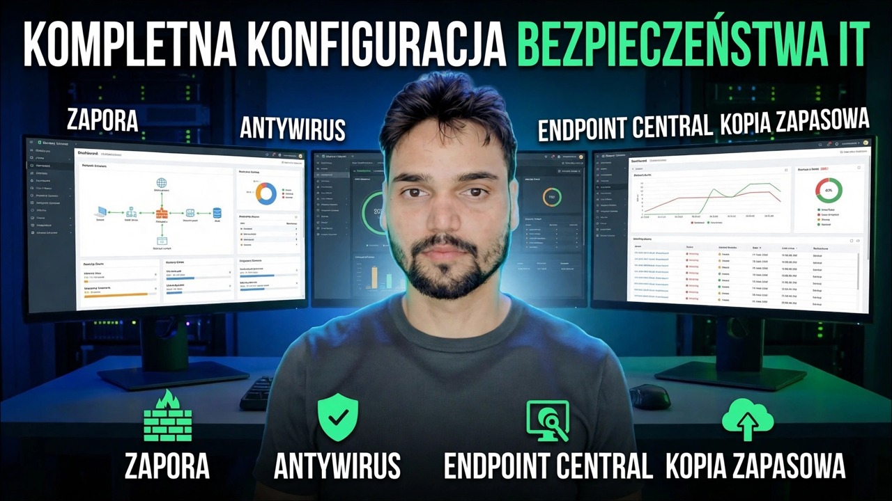Kompletna konfiguracja zabezpieczeń IT 🔥 Wyjaśnienie zapory ogniowej, punktu końcowego, programu antywirusowego i kopii zapasowych