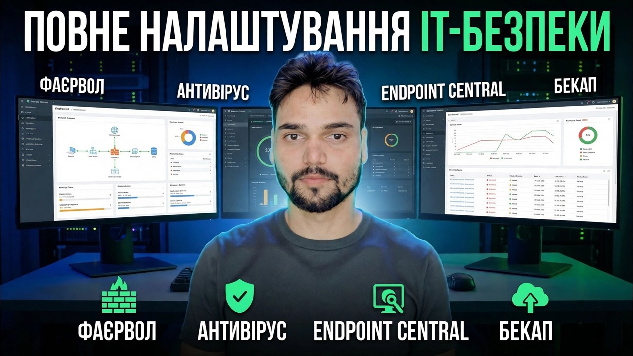 Повне налаштування ІТ-безпеки 🔥 Пояснення брандмауера, кінцевої точки, антивіруса та резервного копіювання