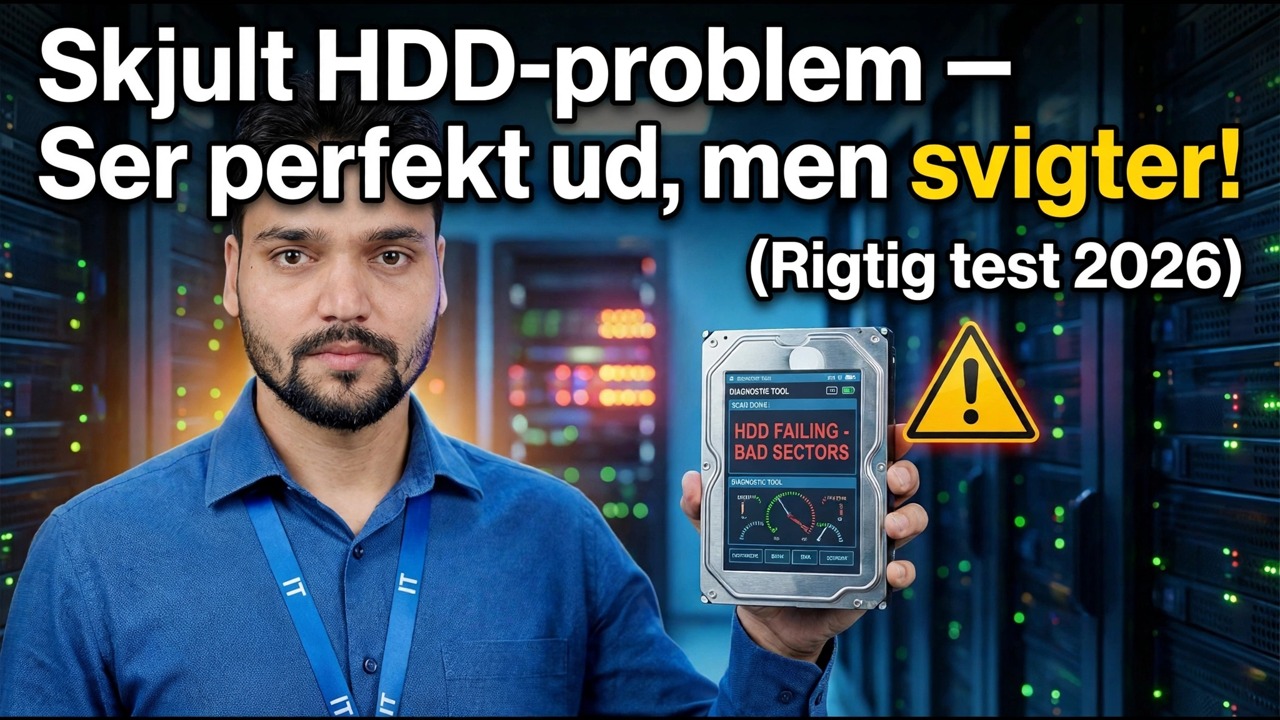 Diagnosticer skjulte HDD-problemer